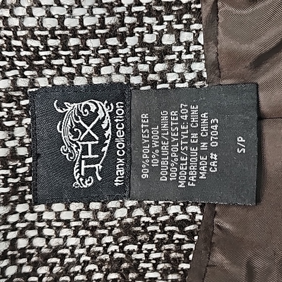 THX Thanx Collection belted wool blend jacket - Picture 5 of 5